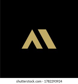Monogram design initial A logo concept with roof, vector and can be editable