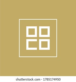 Monogram design initial ooco / 00c0 / o / c / 0, logo concept, vector and can be editable