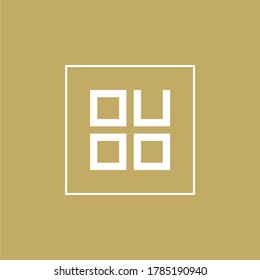Monogram design initial ouoo / 0u00 / o / u / 0, logo concept, vector and can be editable