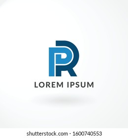 Monogram Design Letter with Combination Letter P and R