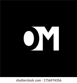 Monogram Design with OM for initial can used for logo with simple and elegant