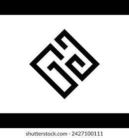 monogram design, simple, unique and attractive that forms the letter "g" on a white background.