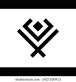 monogram design, simple, unique and attractive that forms the letter "b" on a white background.