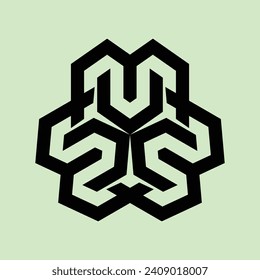 A MONOGRAM DESIGN THAT FORMS THE LETTERS "W" AND "N" WHICH ARE ROTATED. LIGHT GREEN BACKGROUND.