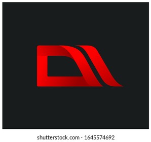 Monogram DI Logo-Design mit modernem und futuristischem Stil 
