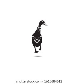 Monogram duck logo inspiration, unique duck logo illustration