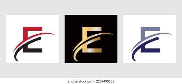 Monogram E Letter Logotype Symbol. Letter E Logo Design Template