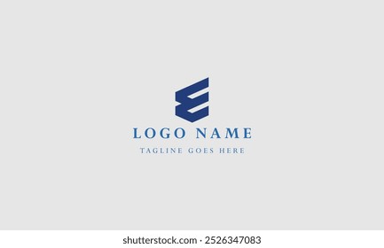 monogram E logo with letter creative design