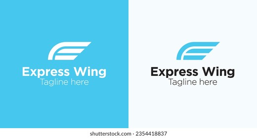 Monogram E and Wing Logo