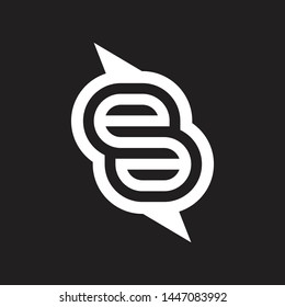 Monogram ee Letter Logo Concept Vector Illustration, Suitable For Business, Sport, Consulting, Events, Internet, Medical, Real Estate, Service, Industries, Automotive, Style, Fashion, Tehcnology