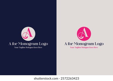 A for Monogram, Elegant, Fashion related Logo vector file