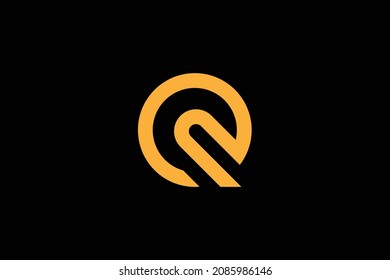 Monogram elegant minimal art logo concept. Trendy professional awesome artistic QZ ZQ initial based alphabet icon logo. Gold color on black background. Premium Business logo.