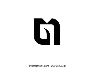 Monogram elegant minimal art logo concept. Trendy professional awesome artistic GM MG initial based alphabet icon logo. Black color on white background. Premium Business logo.