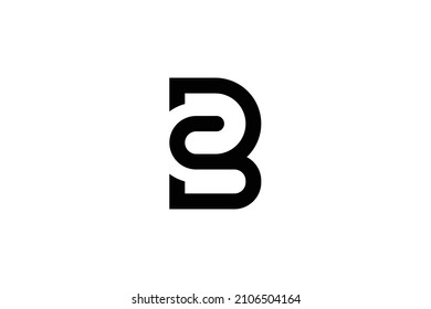 Monogram elegant minimal art logo concept. Trendy professional awesome artistic SB BS initial based alphabet icon logo. Black color on white background. Premium Business logo.