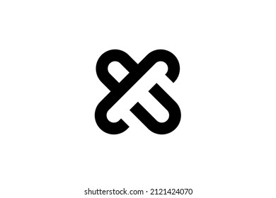 Monogram elegant minimal art logo concept. Trendy professional awesome artistic CX XC initial based alphabet icon logo. Black color on white background. Premium Business logo.