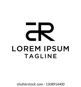 Monogram ER Logo Design Template
