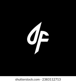 OF monogram esport logo design with cool shape concept in vector