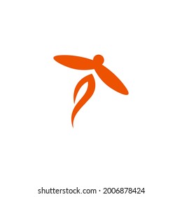 Monogram Firefly Modern Logo Design