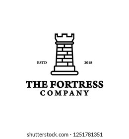 Monogram Fortress / Castle logo inspiration