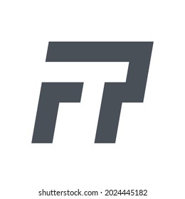 Monogram FP letter logo, modern and minimal design concept, logo, logotype element for template.