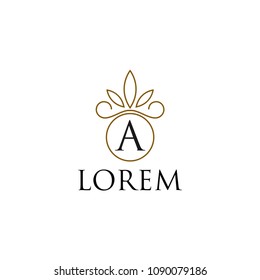 monogram frame logo template