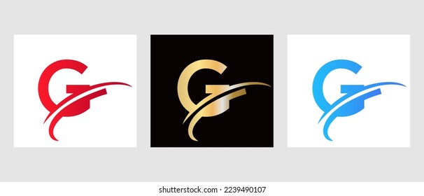 Símbolo de logotipo de letra G monograma. Plantilla de diseño de logotipo de carta G