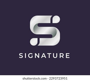 monogram geometric logotype letter S Vector Template Abstract Monogram Symbol . S Letter Usable for Best modern, business, company, corporate, premium,