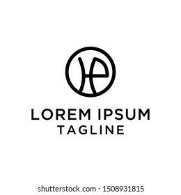 Monogram HP Abstract Logo Template