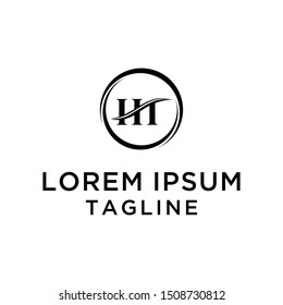 Monogram HT Logo Design Template