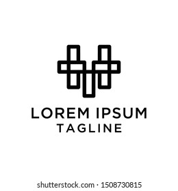 Monogram HT Logo Design Template