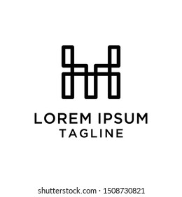 Monogram HT Logo Design Template