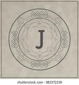 Monogram icon design 
