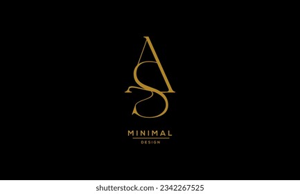 Monogram Icon Logo Letter AS