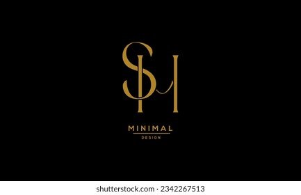 Monogram Icon Logo Letter SH