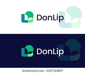 Logotipo de icono de monograma LPD,PDL,LDP,P,L