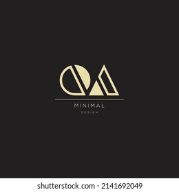 Monogram icon logo QA design