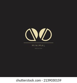 Monogram icon logo QO design