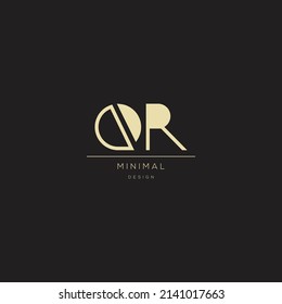 Monogram icon logo QR design
