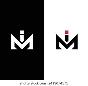 Monogram im Letter Logo Design. Usable for Business Logo. Logo Element