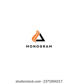 monogram in incredibly luxury and classy style, logo template for a high-end brand personality