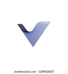 Monogram Initals Letter V