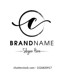 Monogram / Initial C for jewellery logo design inspiration vector