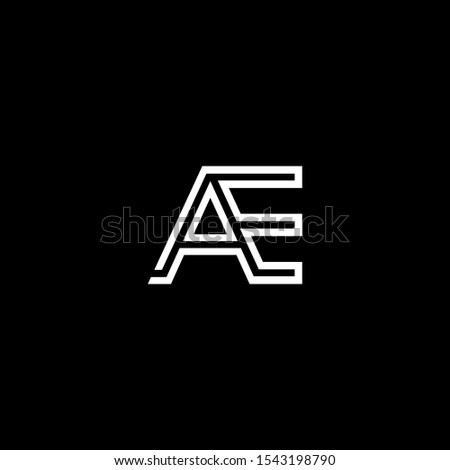 Monogram Initial Capital Letter Design Modern Template