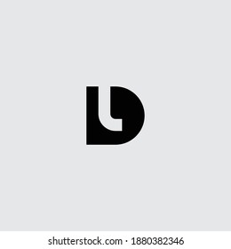 Monogram initial DL LD vector design for logo