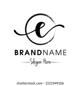 Monogram / Initial E for jewellery logo design inspiration vector