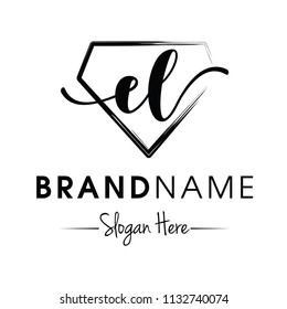 Monogram / Initial el for jewellery logo design inspiration vector