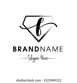 Monogram / Initial F for jewellery logo design inspiration vector