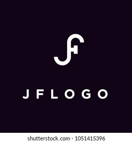 Monogram Initial JF FJ logo design inspiration