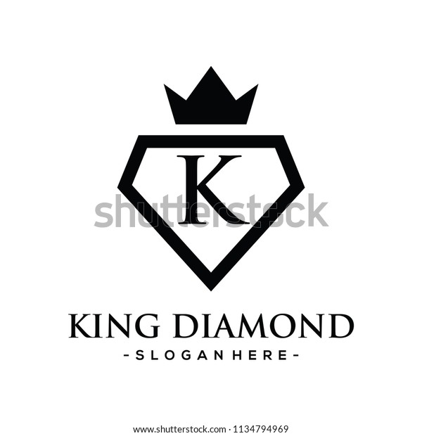 Monogram Initial K Jewellery Logo Design Stock Image Download Now