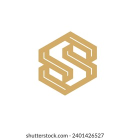 Monogram initial letter alphabet  font vector